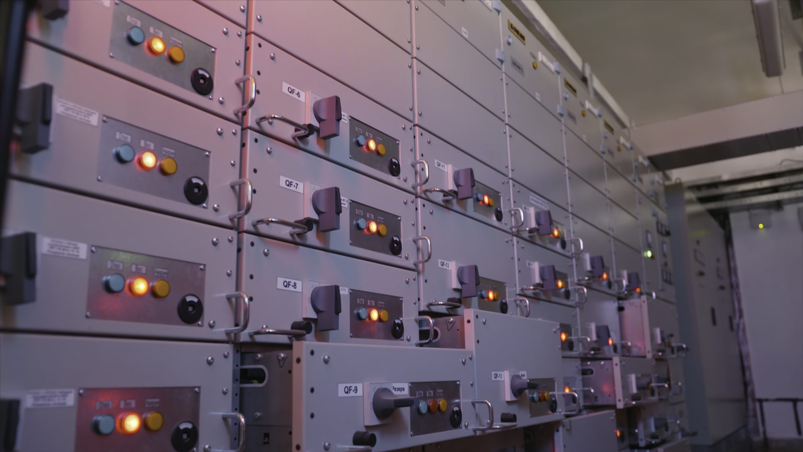 Electrical control panels with illuminated indicator lights